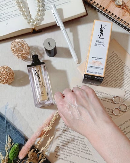 ピュアショット ナイト リチャージセラム/YVES SAINT LAURENT BEAUTE/美容液を使ったクチコミ(3枚目)