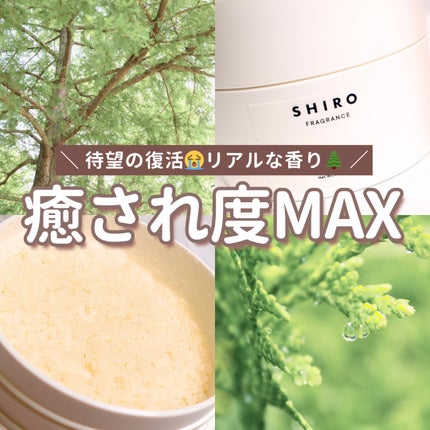 SHIRO ウッド バスソルトのクチコミ「復活ありがとう🥹
ずっと待ってた🥹
 
リアルなヒノキの香りで
癒され度MAXの
SHIROの.....」(1枚目)