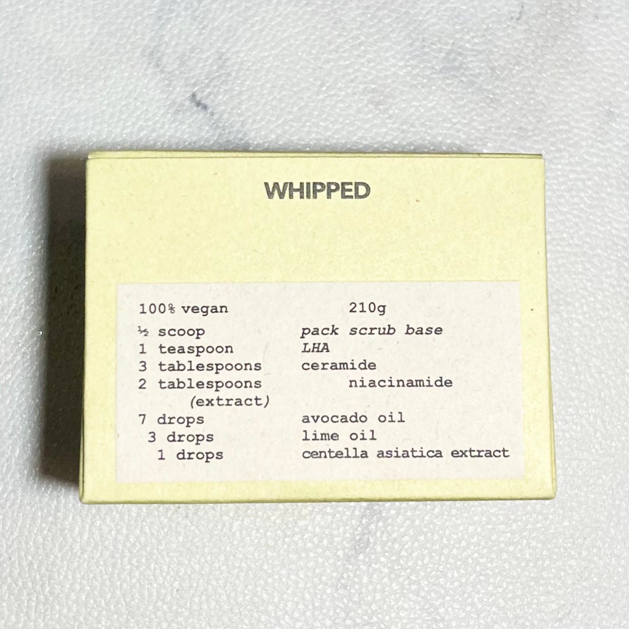 ホイップドヴィーガンパックスクラブ  ラボカド(潤いチャージ)/WHIPPED/スクラブ・ゴマージュを使ったクチコミ(2枚目)