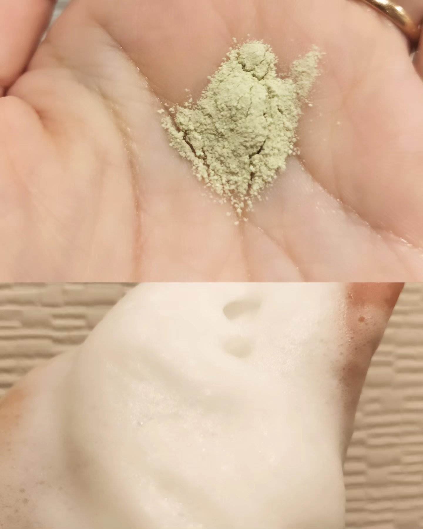 グリーンティー&エンザイムパウダーウォッシュ/By Wishtrend/洗顔パウダーを使ったクチコミ（2枚目）