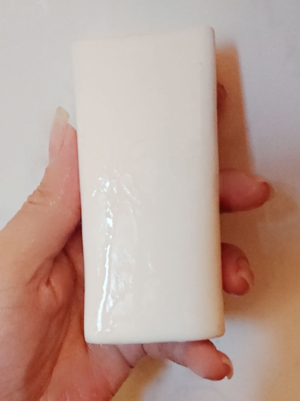 二の腕ザラザラを洗う重曹石けん/ペリカン石鹸/ボディ石鹸を使ったクチコミ(2枚目)