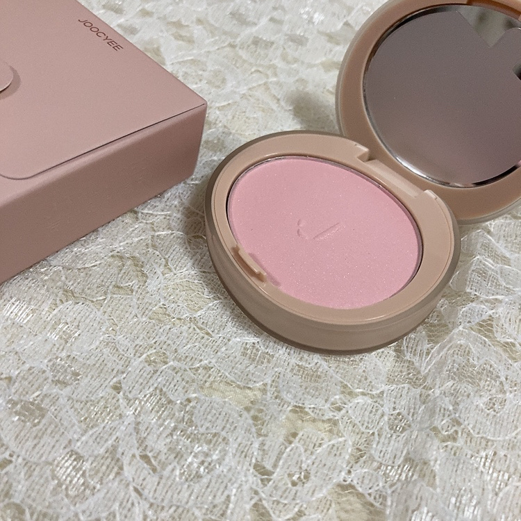 CUBISM ニュアンスグロウパウダー #M206 メロウピーチ(3.5g)/Joocyee/パウダーチークを使ったクチコミ（2枚目）