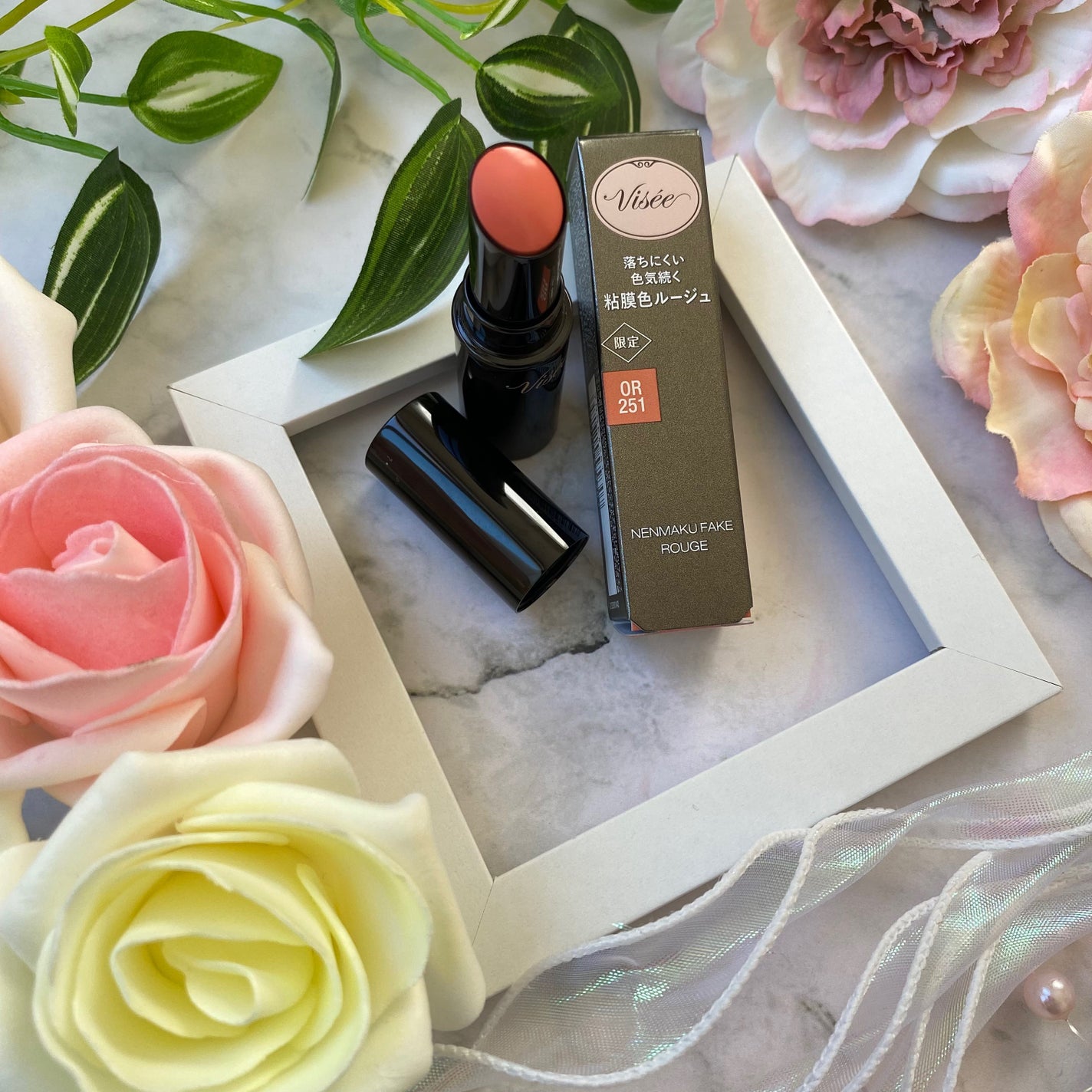 ネンマクフェイク ルージュ/Visée/口紅を使ったクチコミ(5枚目)