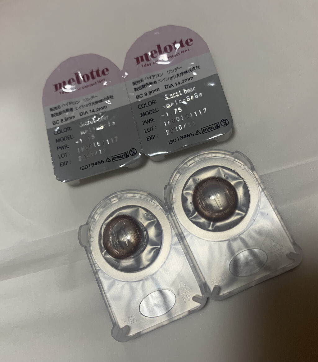 melotte 1day/melotte/ワンデー（１DAY）カラコンを使ったクチコミ（2枚目）