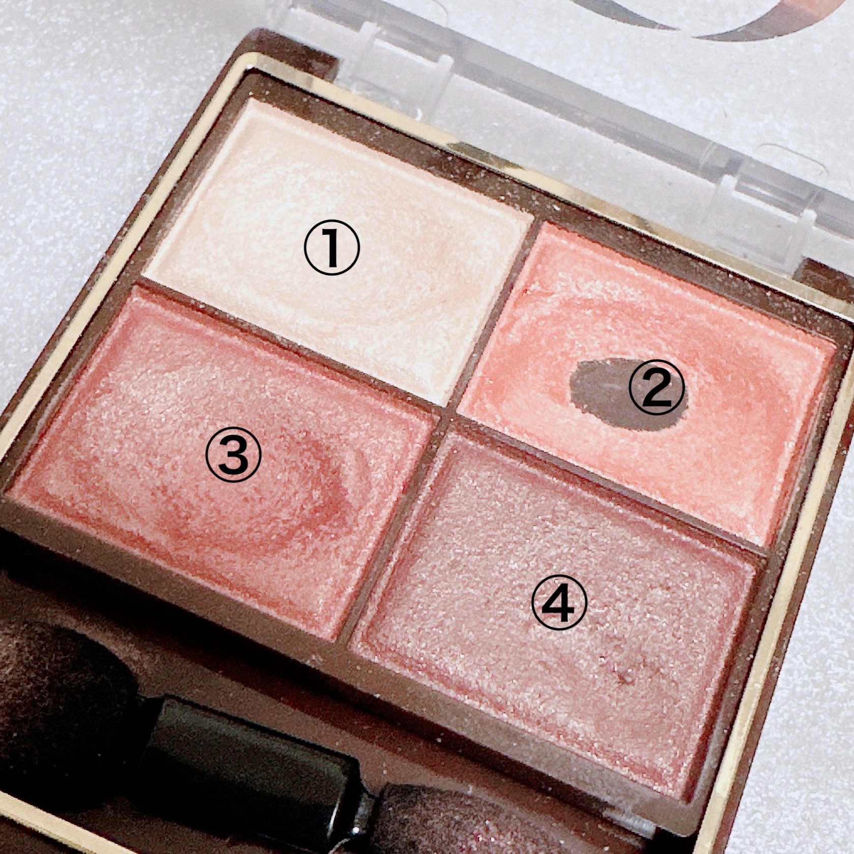 スキニーリッチシャドウ SR11 ブリックブラウン/excel/アイシャドウパレットを使ったクチコミ（2枚目）