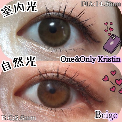 ワンアンドオンリークリスティン/Hapa kristin/カラーコンタクトレンズを使ったクチコミ(3枚目)