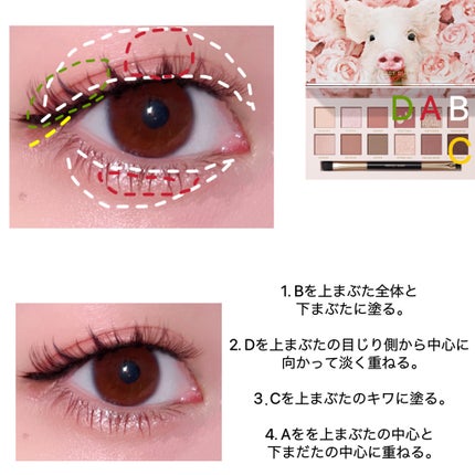 エクスプローラ12色 動物アイシャドウパレット/PERFECT DIARY/アイシャドウパレットを使ったクチコミ(2枚目)