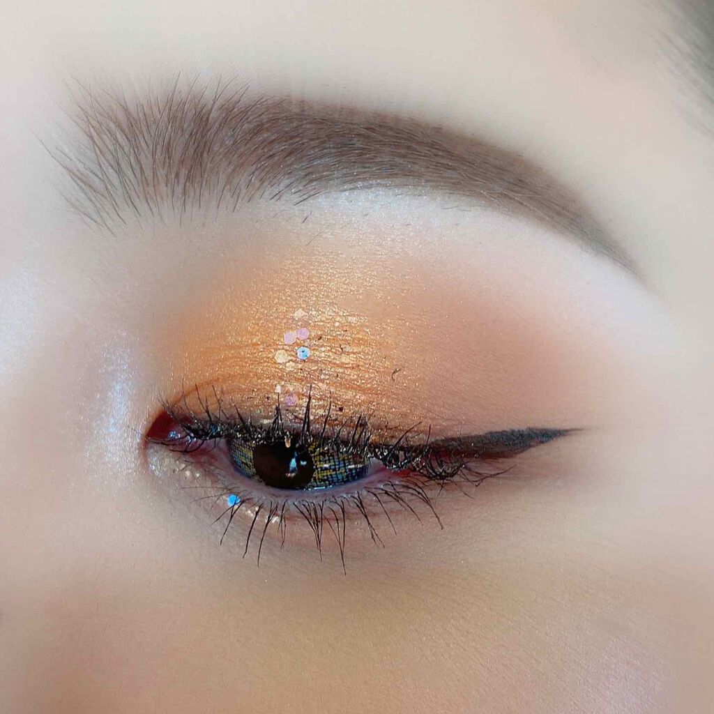 UR GLAM　POWDER EYESHADOW ゴールド/U R GLAM/単色アイシャドウを使ったクチコミ（3枚目）