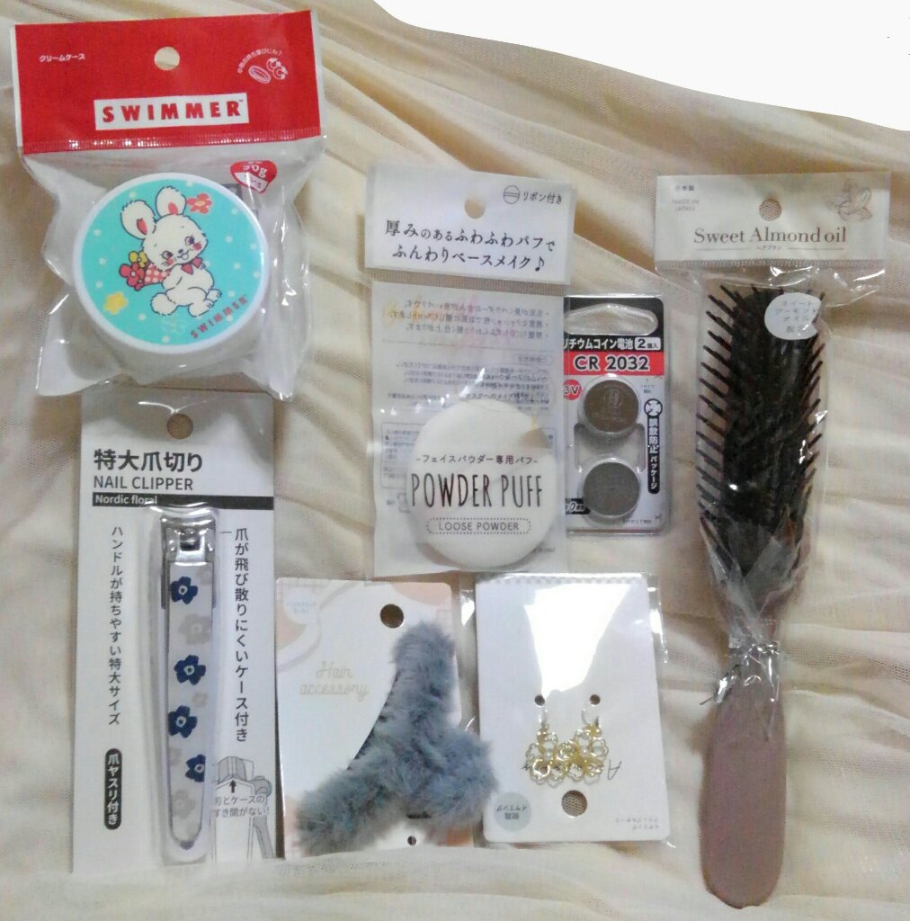 フェイスパウダー用パフ/セリア/ルースパウダーを使ったクチコミ（1枚目）