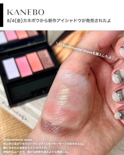 カラードシャドウ/KANEBO/アイシャドウパレットを使ったクチコミ(2枚目)