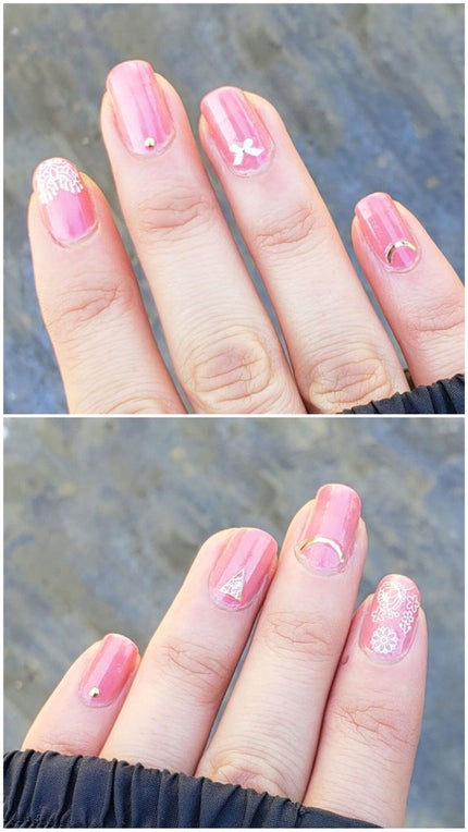 土木系おねいさん on LIPS 「週末ネイル(((o(*゚∀゚*)o)))ローズカラーのポリッシ..」(6枚目)