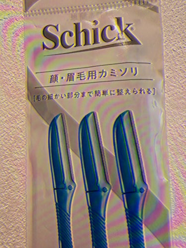 シック Schick Lディスポ 使い捨て 顔そり用 (3本入)×3個/シック/シェーバーを使ったクチコミ（1枚目）