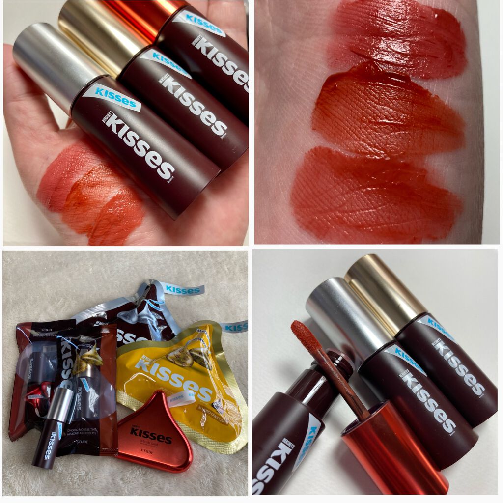 キスチョコレート ムースティント/ETUDE/口紅を使ったクチコミ(8枚目)