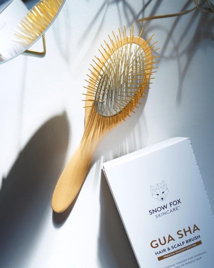 プレミアム FOXカッサ ウッド ヘアブラシ/SNOW FOX SKINCARE/メイクブラシを使ったクチコミ(1枚目)