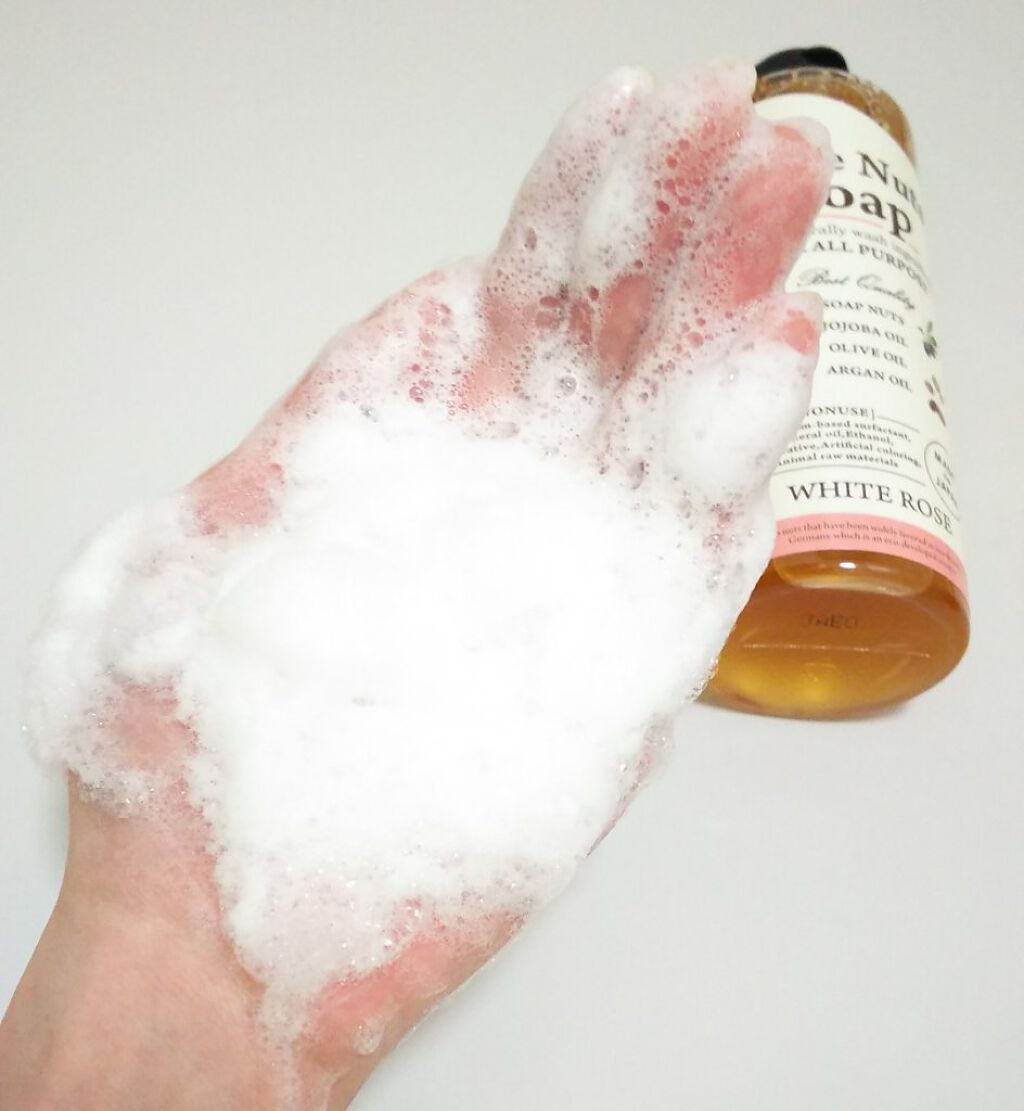 ピュアナッツソープ ホワイトローズの香り/ナチュラセラ/洗顔フォームを使ったクチコミ(3枚目)