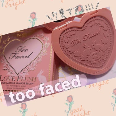 too faced チークカラー♥
ロングラスティング 16H ブラッシュ  【ベイビーラブ】

をアウトレット価格で購入🎵

箱も可愛い!!
ハートのコンパクトも可愛い!!
なんと言っても中のウサギの