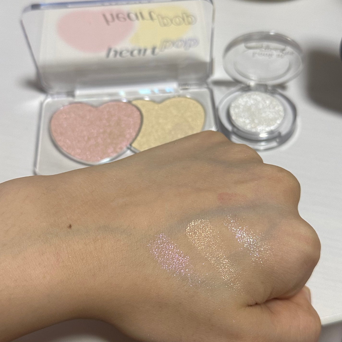 ハートポップデュオブラッシャー/ETUDE/パウダーチークを使ったクチコミ(3枚目)