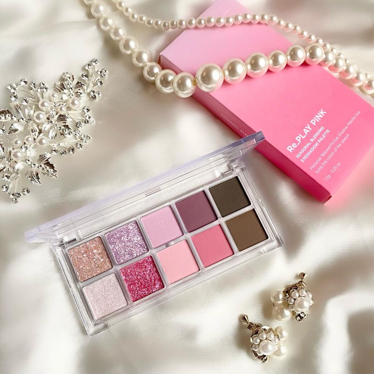 シーズナルブレンディングアイシャドウパレット/Peach C/アイシャドウパレットを使ったクチコミ(7枚目)