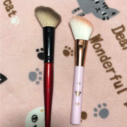 春姫 ファンデーションブラシ/DAISO/メイクブラシを使ったクチコミ(3枚目)