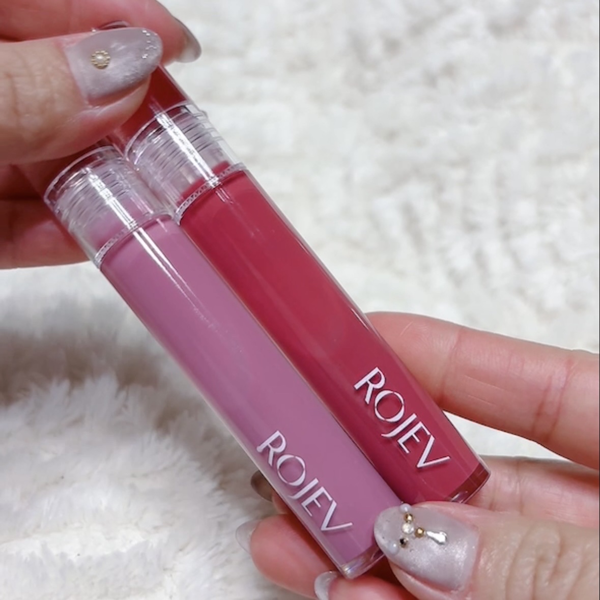 LIP PLUMPER GLAZE TINT/ROJEV/口紅を使ったクチコミ（2枚目）