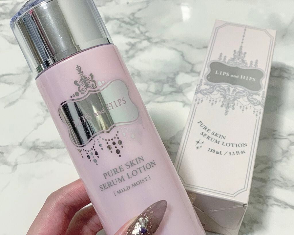 ピュアスキンセラムローション (マイルドモイスト)(リッチモイスト)/LIPS and HIPS/オールインワン化粧品を使ったクチコミ(1枚目)