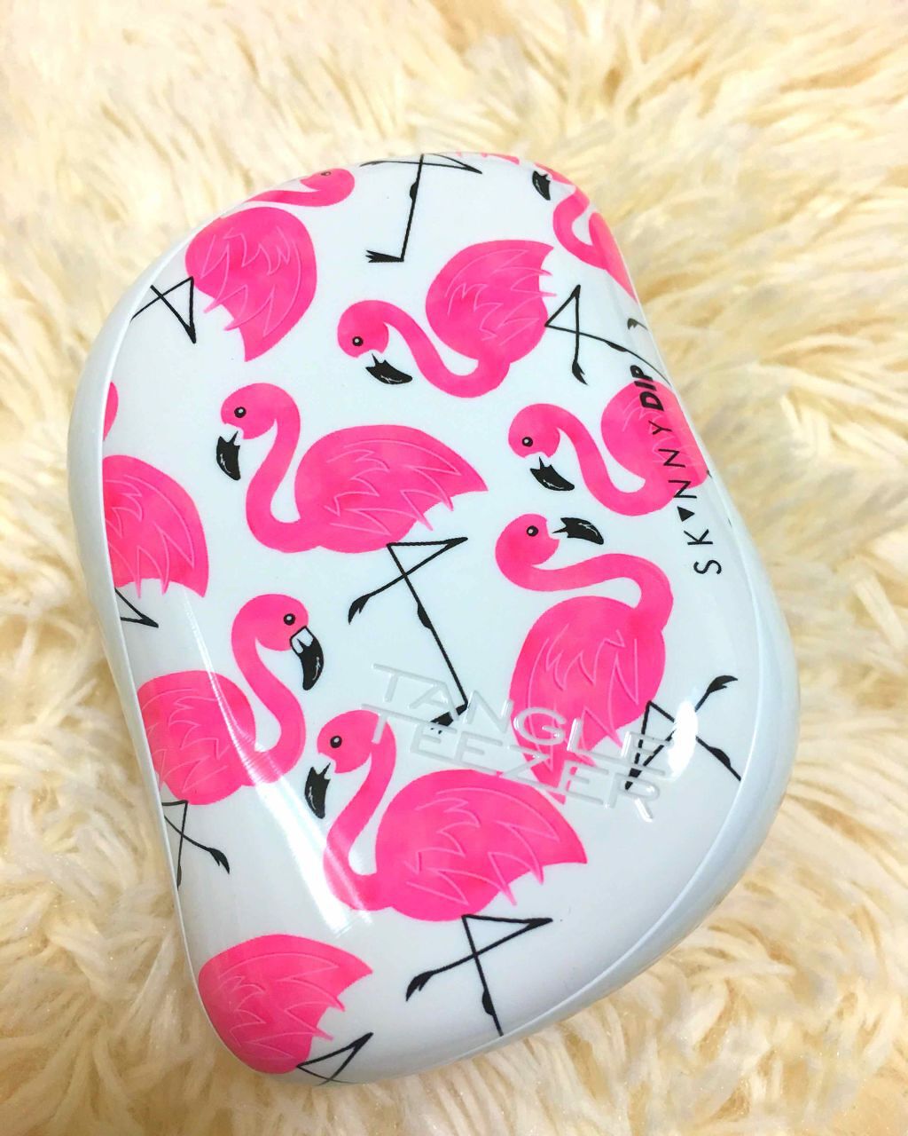 コンパクトスタイラー フラミンゴ/TANGLE TEEZER/ヘアブラシを使ったクチコミ（2枚目）
