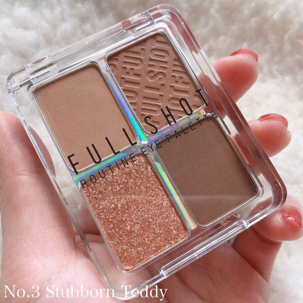 フルショット ルーティーン アイパレット NO.3 Stubborn Teddy/A’pieu/アイシャドウパレットを使ったクチコミ（3枚目）