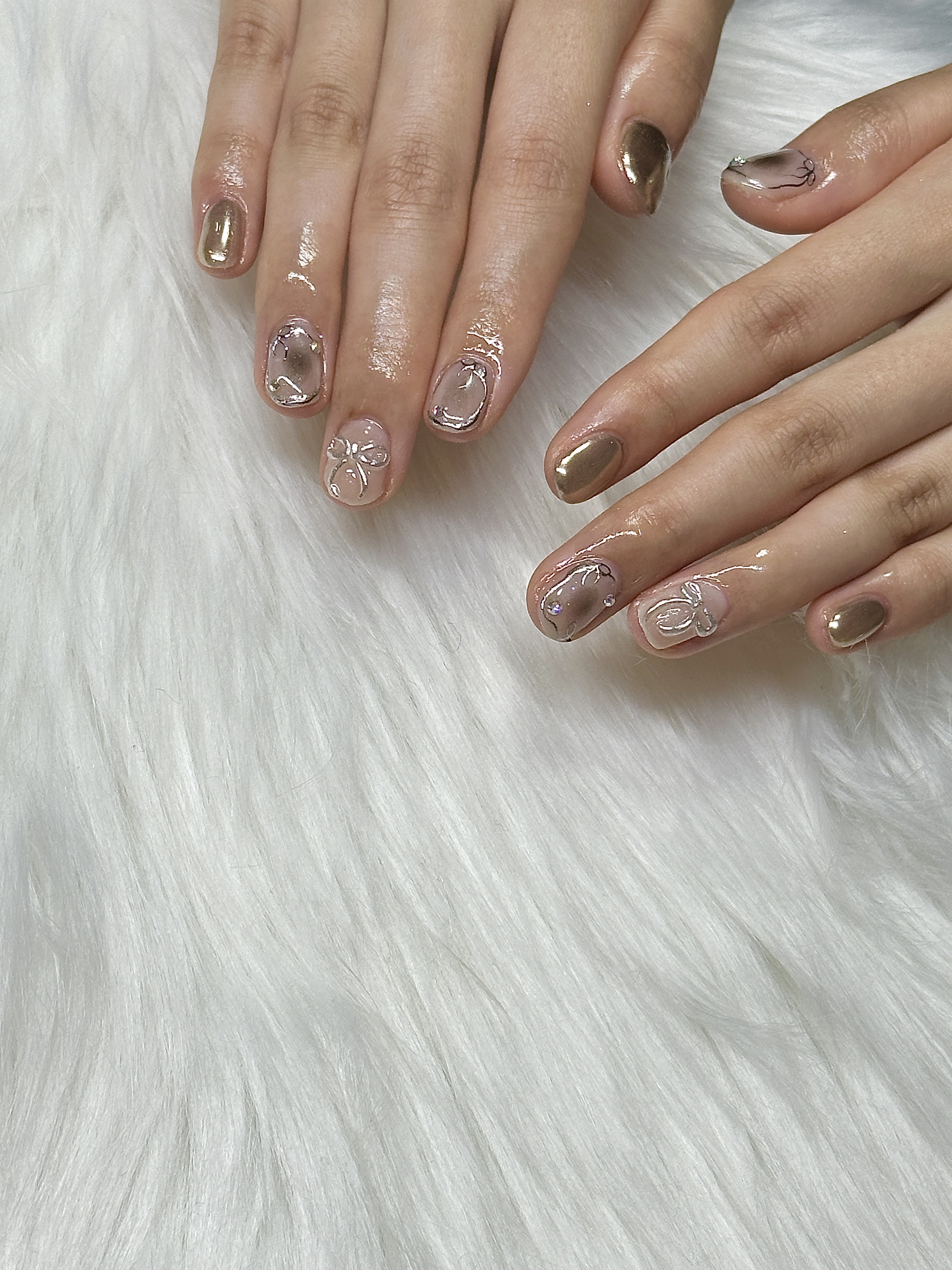 #成人式ネイル,#和柄ネイル,#リボンネイル,#韓国ネイル,#ニュアンスネイルのネイルデザイン