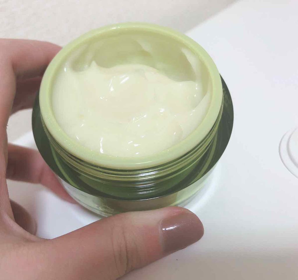 グリーンタンジェリン ハニーモイストクリーム/goodal/フェイスクリームを使ったクチコミ（2枚目）