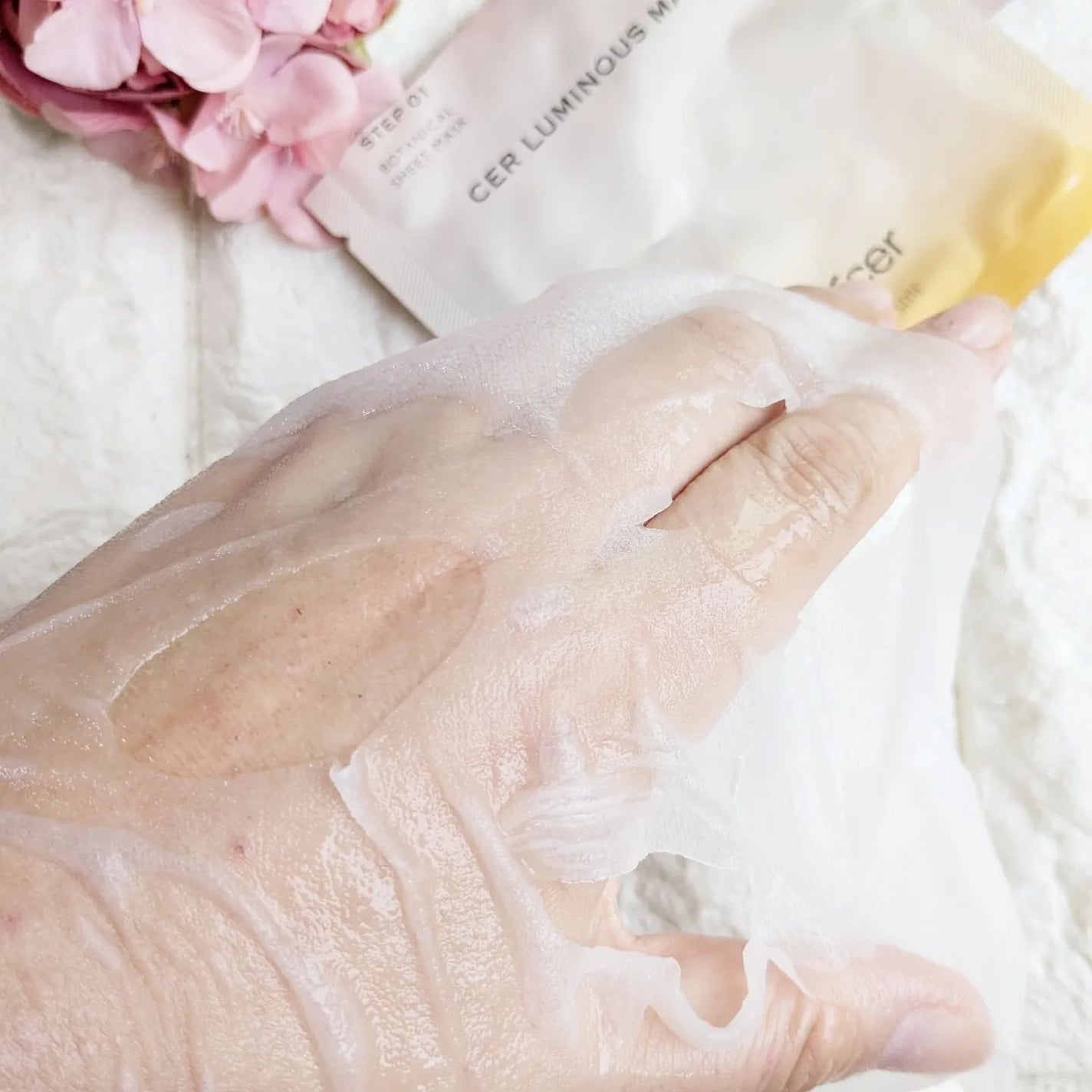 ディープモイスチャー マスク (ケアクリーム付き)/cerXcer/シートマスク・パックを使ったクチコミ(9枚目)