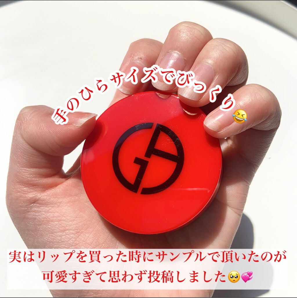 ジョルジオ アルマーニ ビューティ マイ アルマーニ トゥ ゴー クッションのクチコミ「【手のひらサイズのアルマーニGET❣️】
.
アルマーニならではの
肌づくりへのこだわりが
込.....」（3枚目）