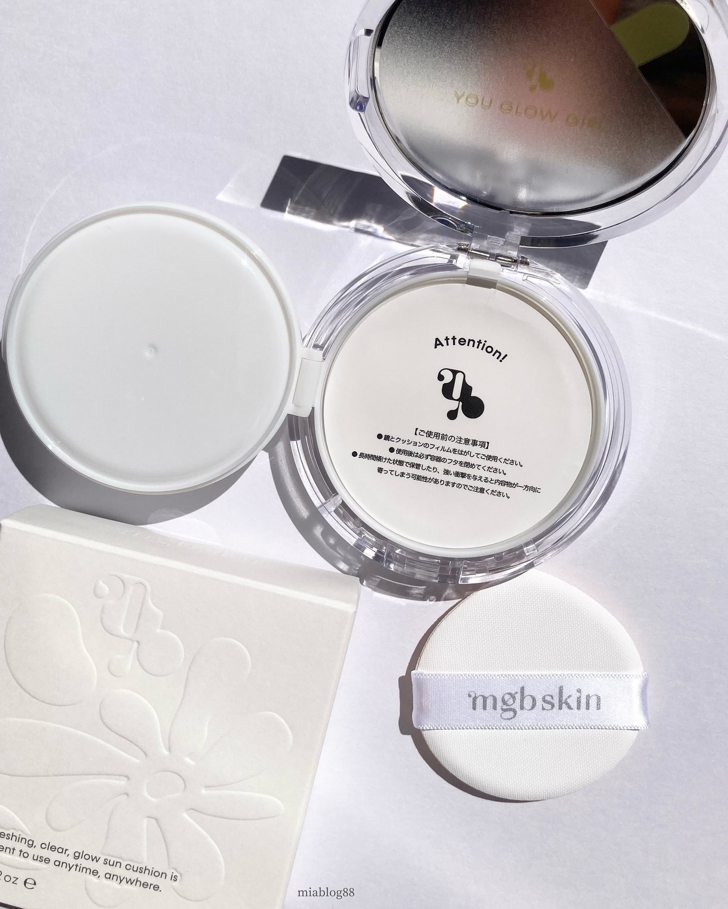 グロウ サン クッション/mgb skin/クッションファンデーションを使ったクチコミ(3枚目)