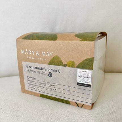 ナイアシンアミドビタミンC ブライトニングマスク/MARY&MAY/シートマスク・パックを使ったクチコミ(1枚目)