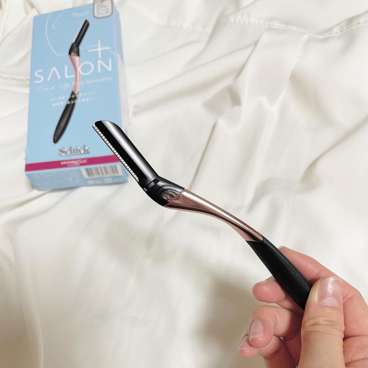 サロンプラス トーンアップ フェイススムーサー ホルダー（刃付き）/サロンプラス/シェーバーを使ったクチコミ（2枚目）