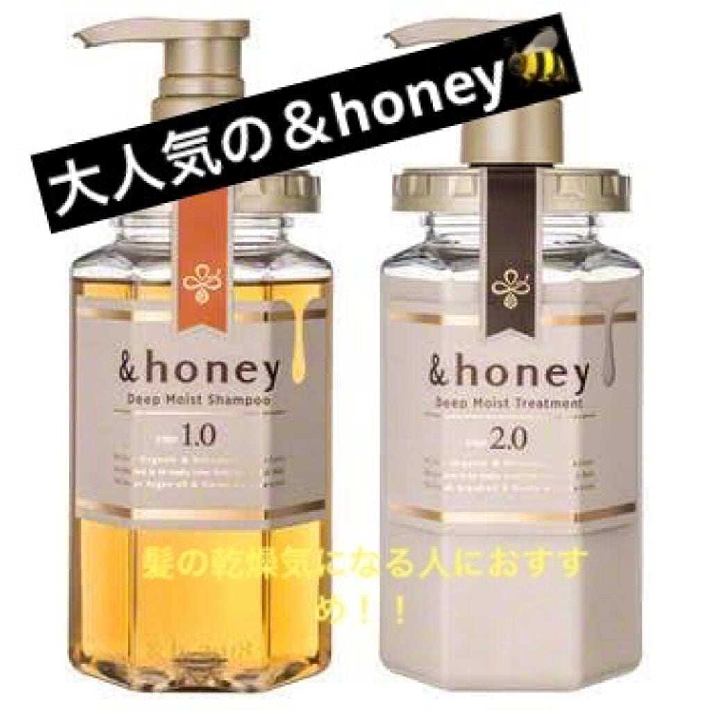 ディープモイスト シャンプー1.0/ヘアトリートメント2.0/&honey/市販シャンプーを使ったクチコミ(1枚目)