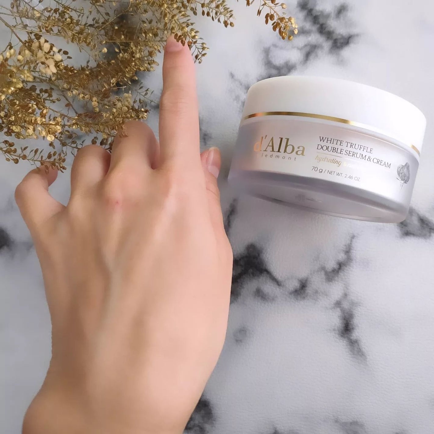 ホワイトトリュフダブルセラムアンドクリーム/ダルバ/フェイスクリームを使ったクチコミ(8枚目)