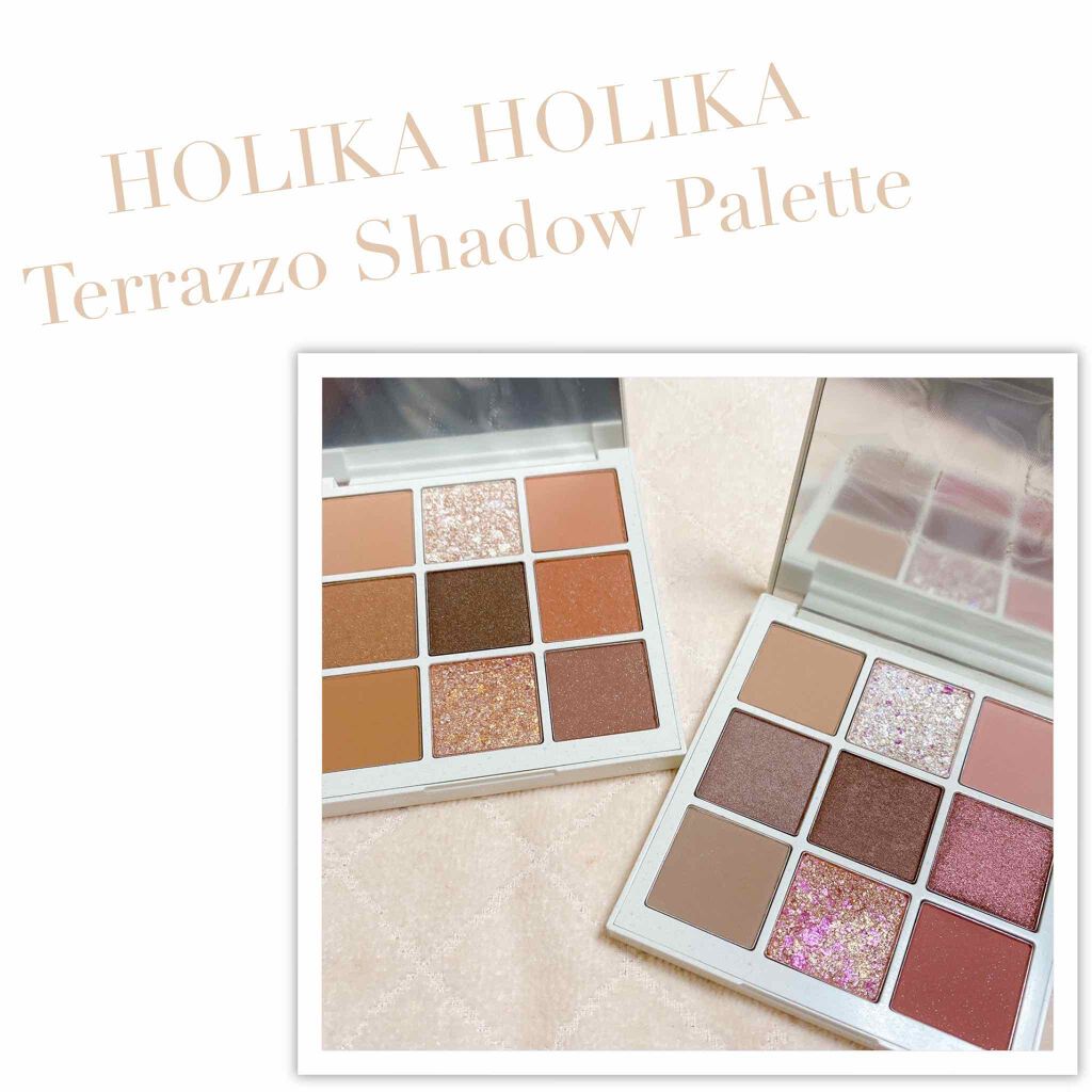 TERRAZZO Shadow palette/HOLIKA HOLIKA/アイシャドウパレットを使ったクチコミ(2枚目)
