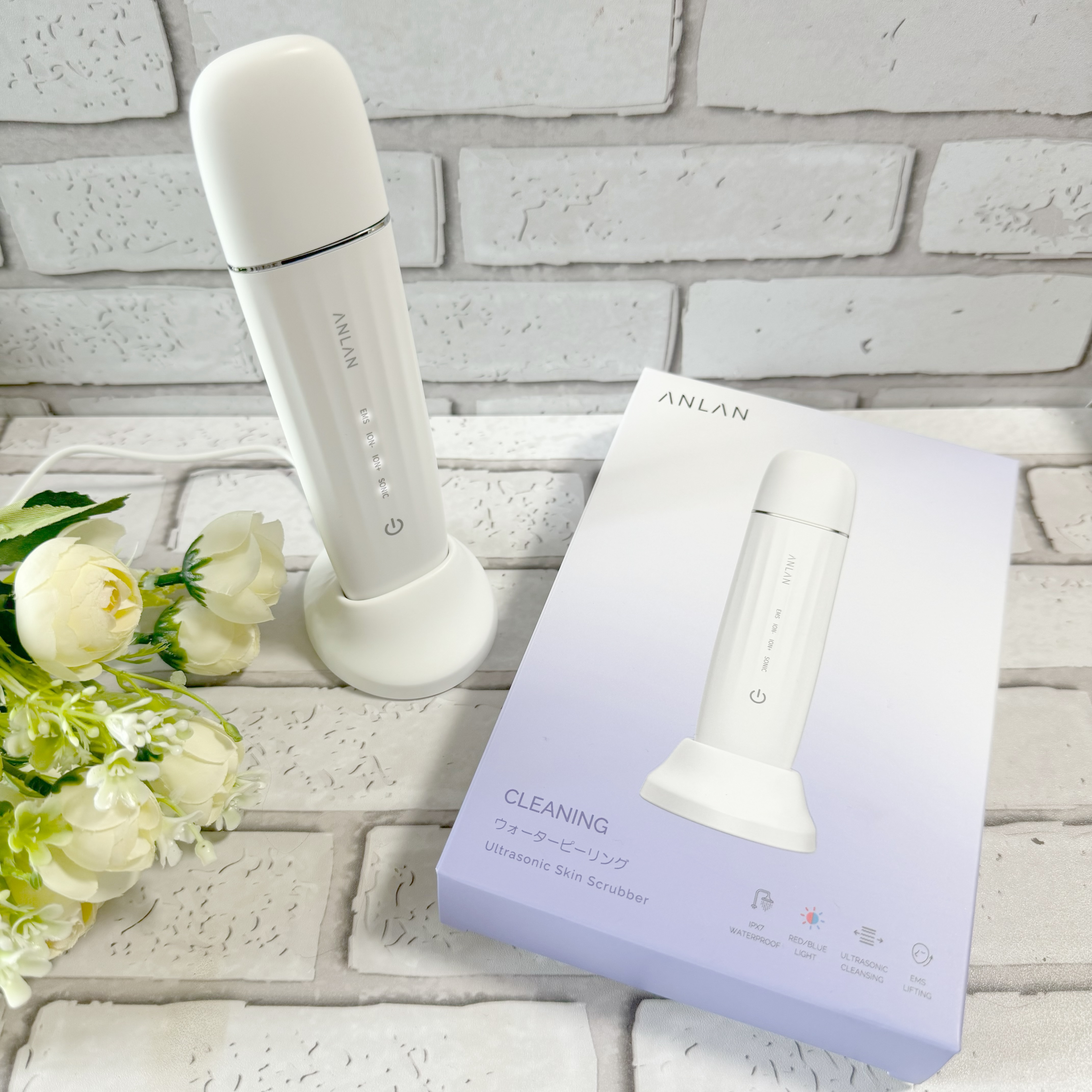 ウォーターピーリング超音波美顔器/ANLAN/美顔器・マッサージを使ったクチコミ（2枚目）
