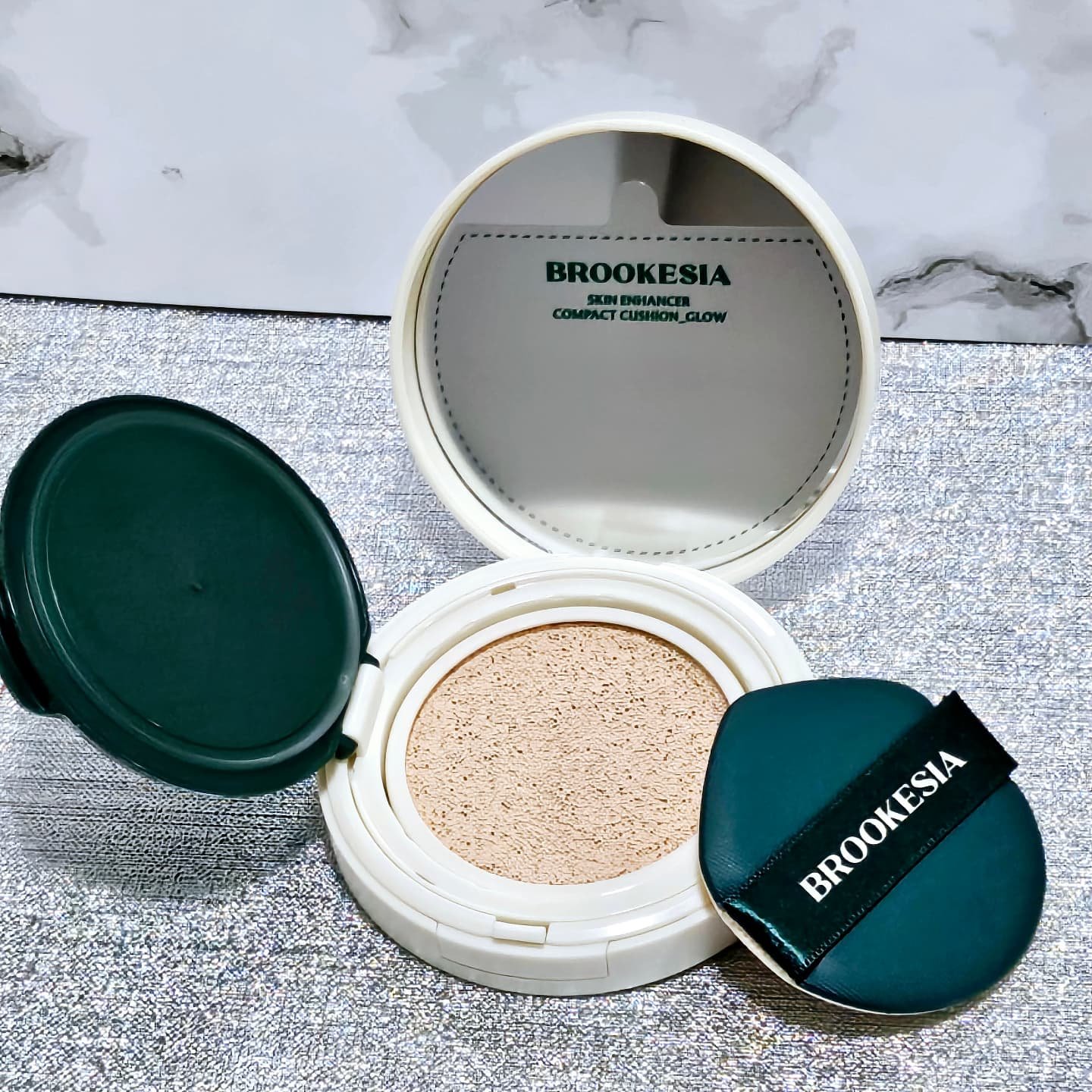 スキンエンハンサー コンパクトクッション（グロー) #1 ペールピッチ/BROOKESIA/クッションファンデーションを使ったクチコミ（3枚目）