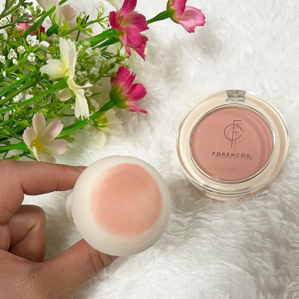 ベアブラッシャー パフ付き/フォレンコス/パウダーチークを使ったクチコミ(4枚目)