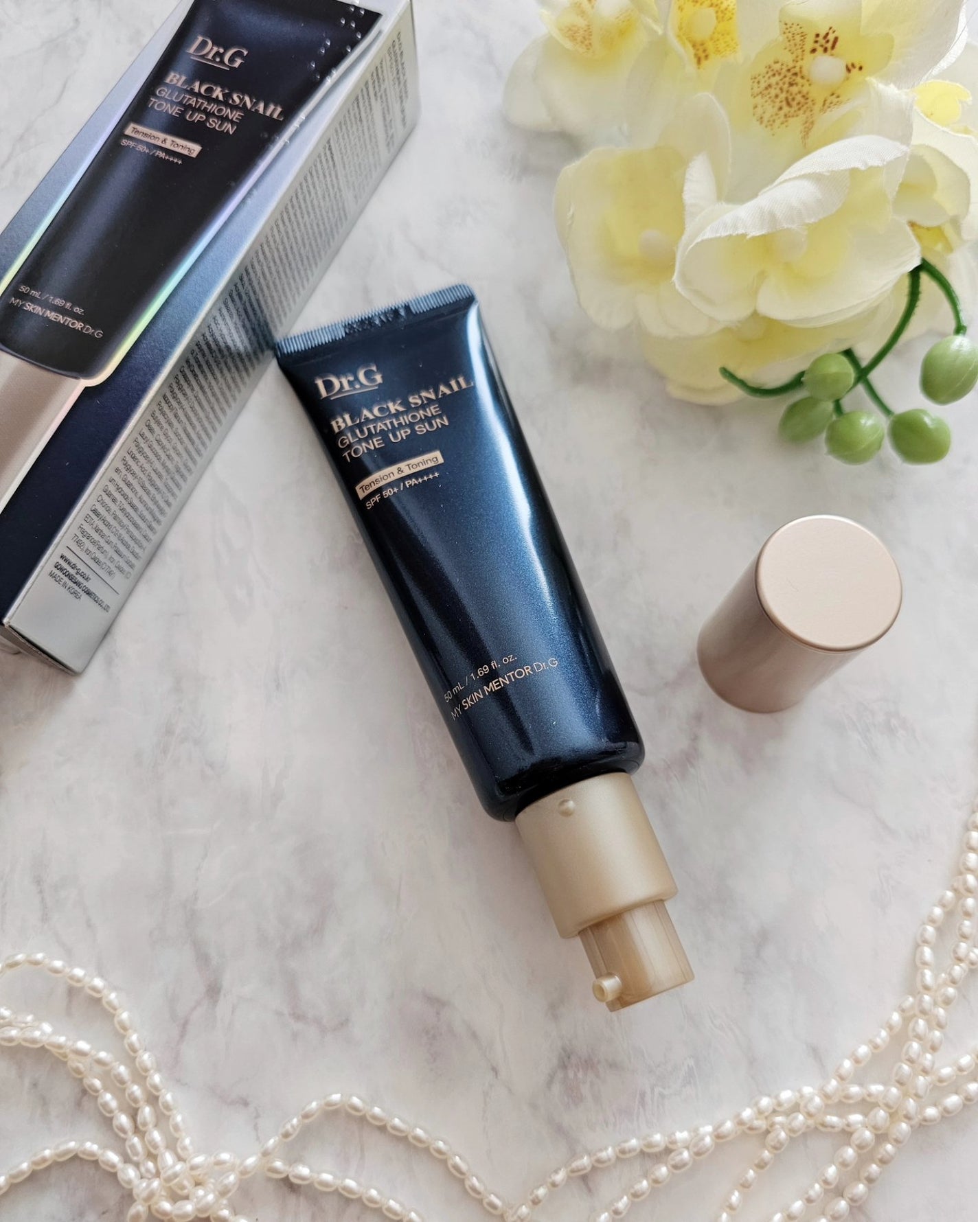 ブラックスネイルグルタチオントーンアップサン/Dr.G/日焼け止めクリームを使ったクチコミ(2枚目)