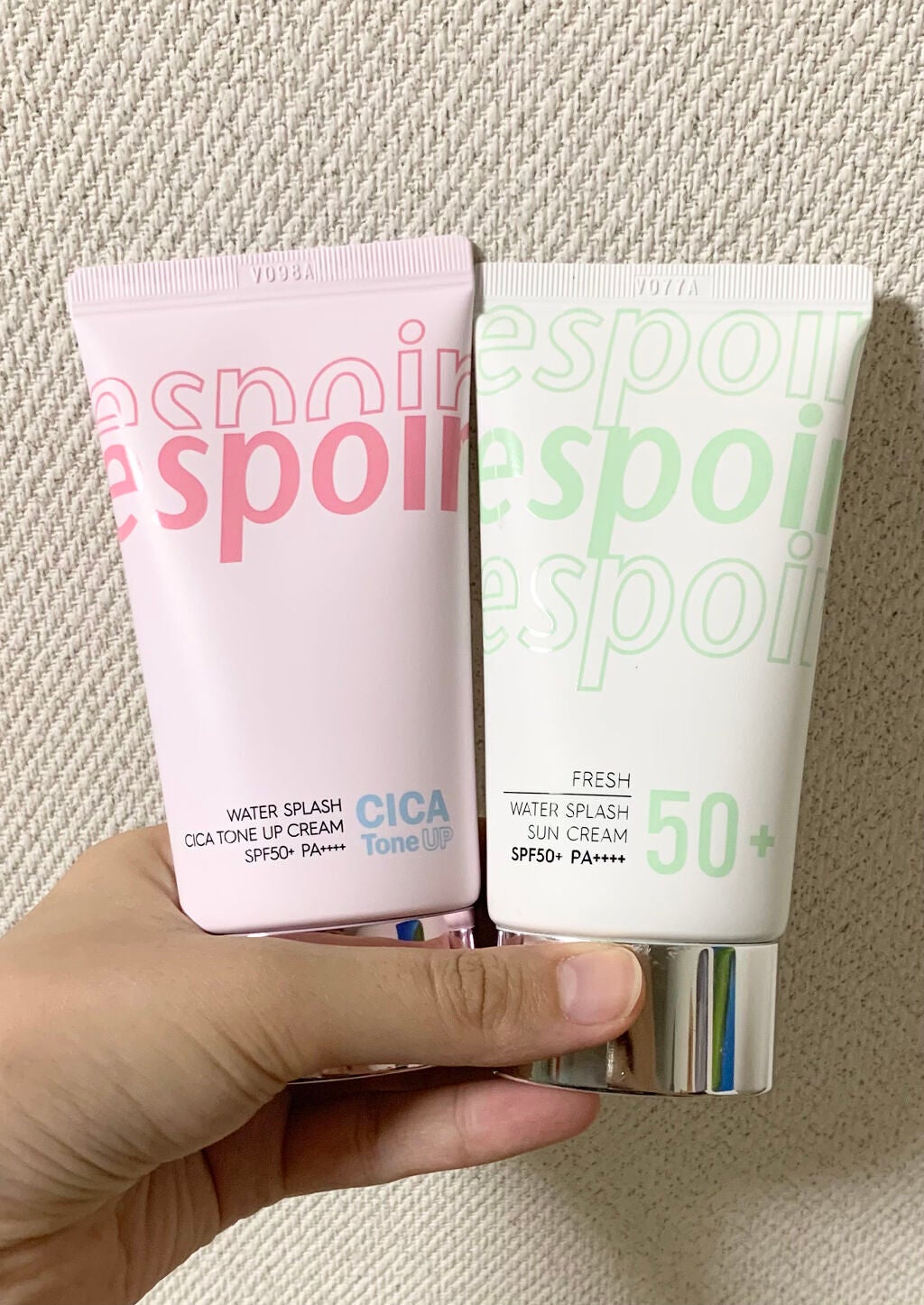 ウォータースプラッシュサンクリーム/espoir/日焼け止め・UVケアを使ったクチコミ(1枚目)