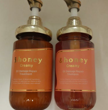 Creamy EXダメージリペアシャンプー1.0/ヘアトリートメント2.0 シャンプー本体450ml/&honey/シャンプー・コンディショナーを使ったクチコミ（1枚目）