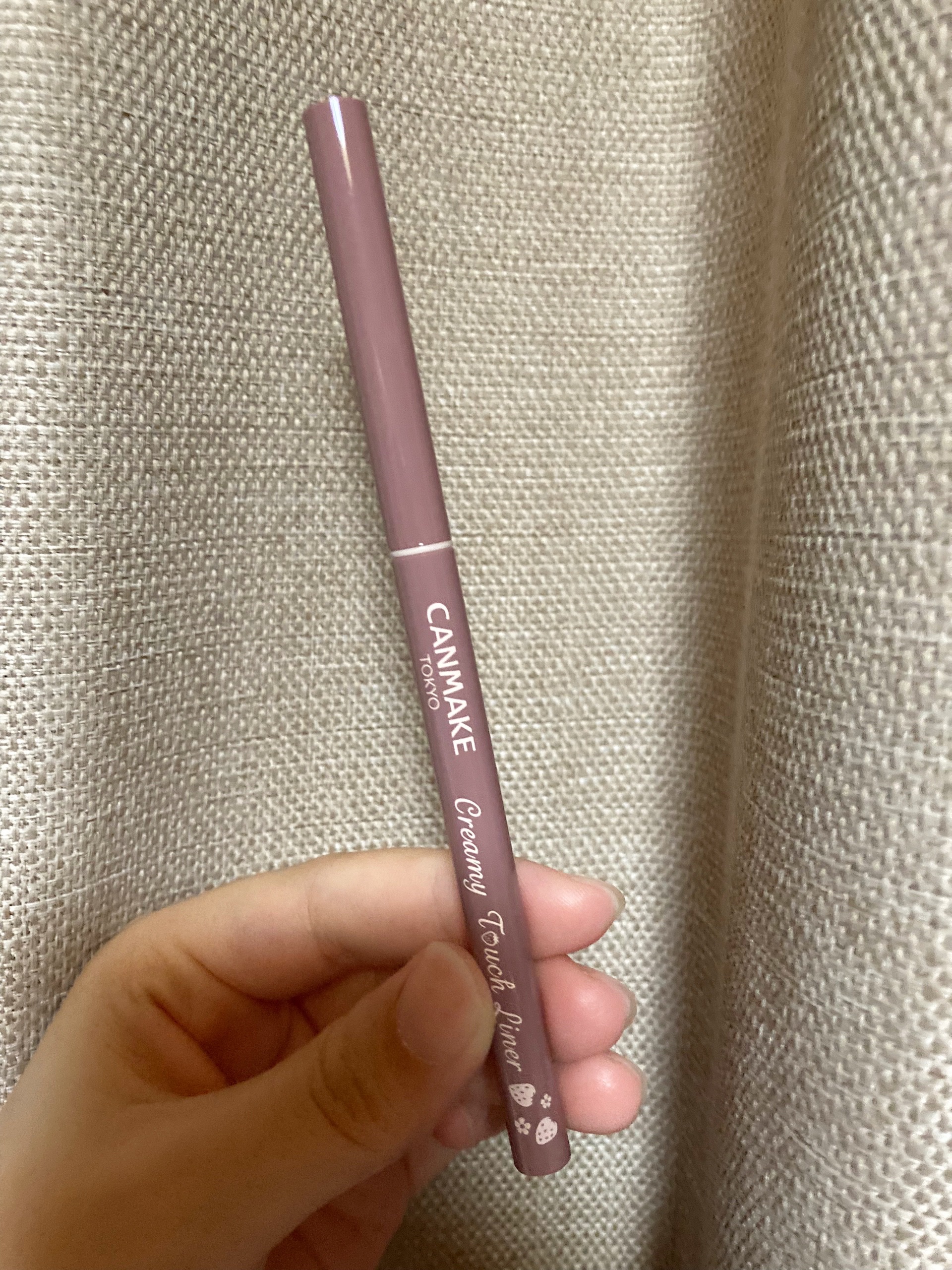 クリーミータッチライナー 12 イチゴストーム/キャンメイク/ジェルアイライナーを使ったクチコミ（2枚目）