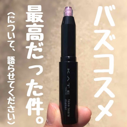 フェイクティアーズメイカー/KATE/ペンシルアイライナーを使ったクチコミ(1枚目)