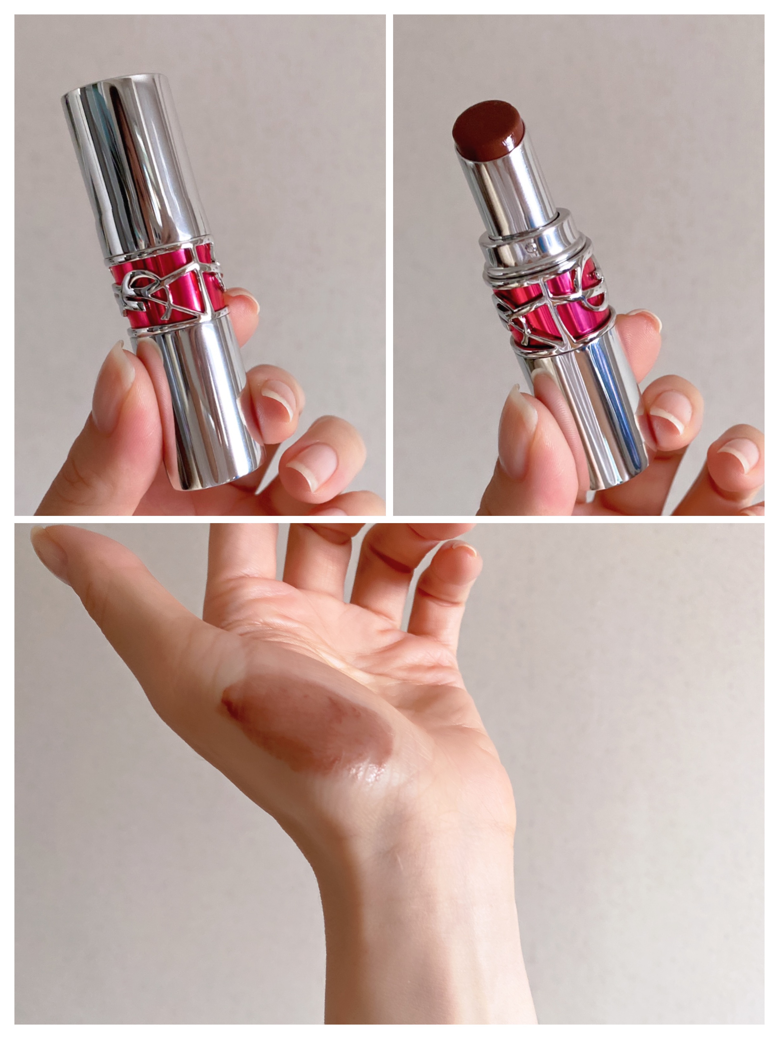 YSL ラブシャイン キャンディグレーズ No.14 シニックブラウン/YVES SAINT LAURENT BEAUTE/口紅を使ったクチコミ（1枚目）