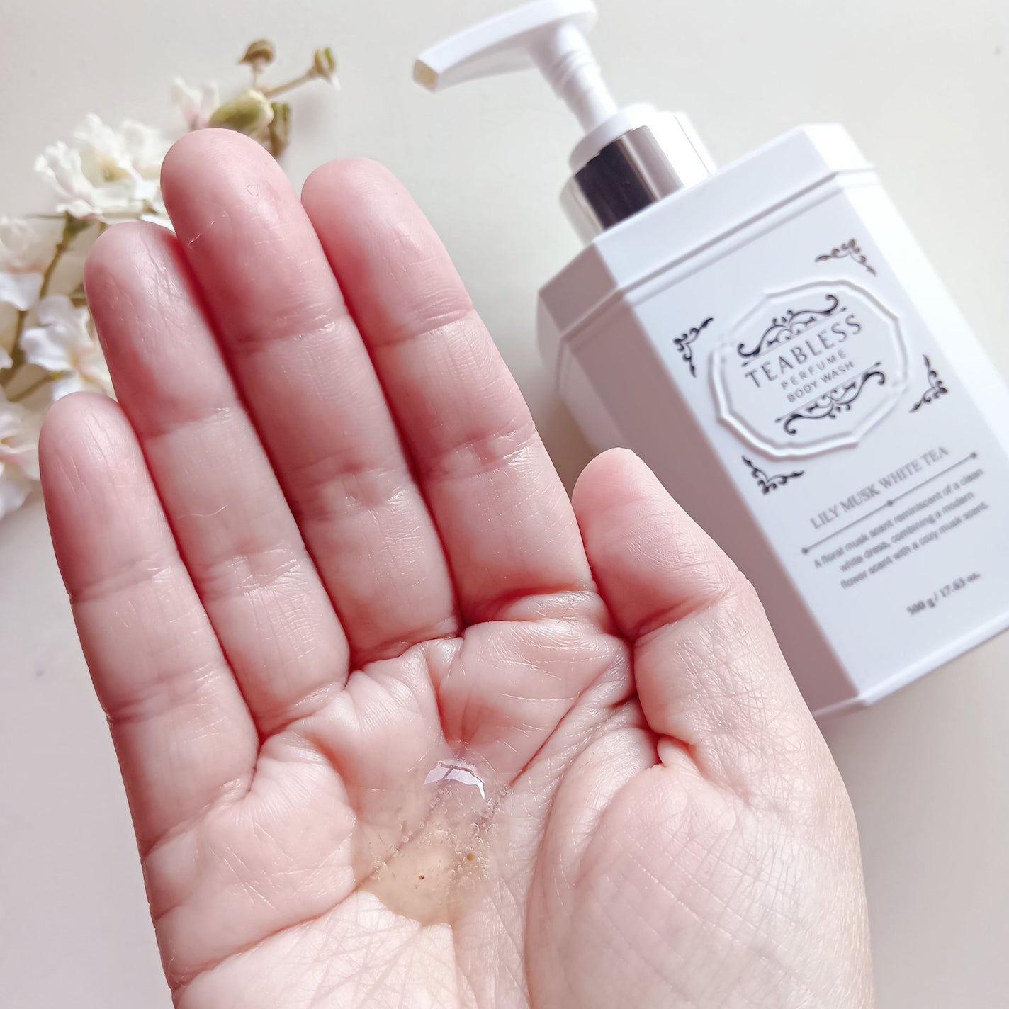 パフュームボディウォッシュ リリームスクホワイトティー/TEABLESS/ボディソープを使ったクチコミ(3枚目)