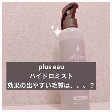 ハイドロミストN/plus eau/アウトバストリートメントを使ったクチコミ（1枚目）