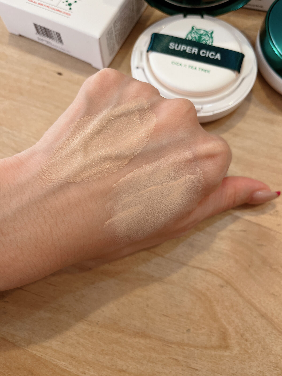 スーパーシカクッション 23号(リフィル)/MEDICUBE/クッションファンデーションを使ったクチコミ（2枚目）