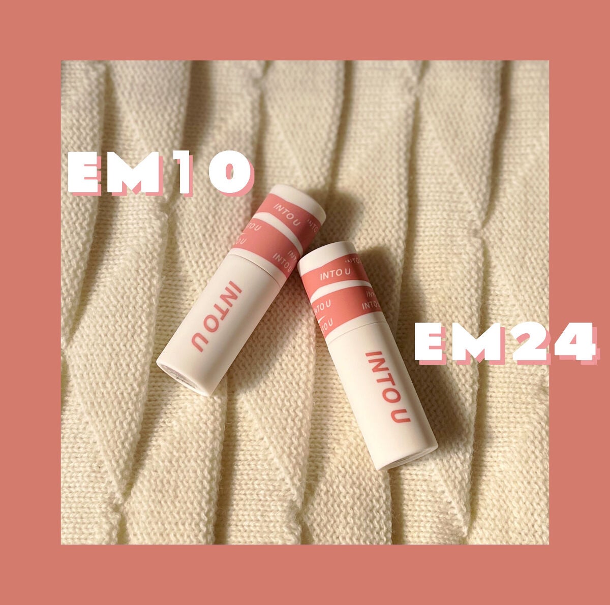 スーパーマットリップ&チークマッド/INTO U/口紅を使ったクチコミ(1枚目)